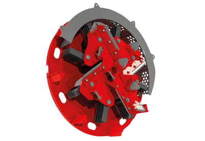 Rotor rozdrabniacza do słomy